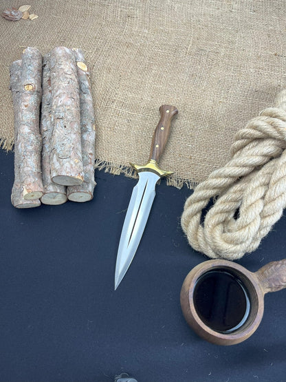 Lot Of 2 Handmade D2 Steel Dagger Knife Hunting Knife With Leather Sheath Best Gift Your Charismas  5