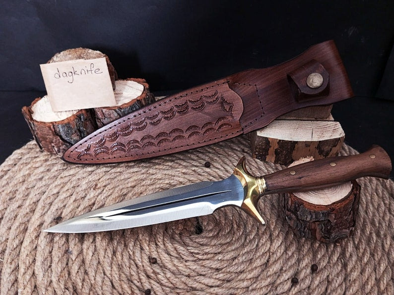 HANDMADE DAGGER KNFE Athame Dagger Fairbairn Sykes Engraved Knife Hunting Knife Personalized Knife  1