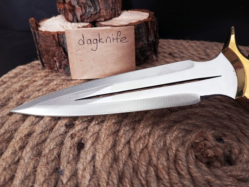 HANDMADE DAGGER KNFE Athame Dagger Fairbairn Sykes Engraved Knife Hunting Knife Personalized Knife  2
