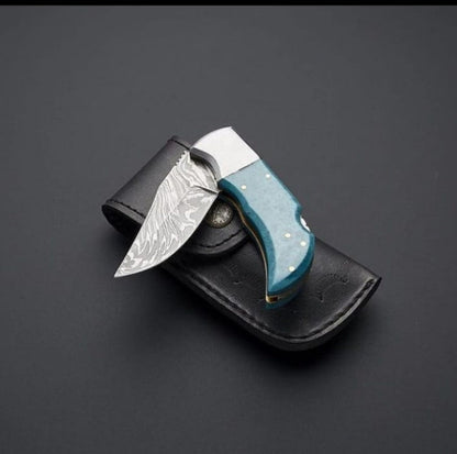 Custom Handmade Pocket Folding Knife For Men  Pocket Knife Best For Outdoors And A Also Gift For Me 1