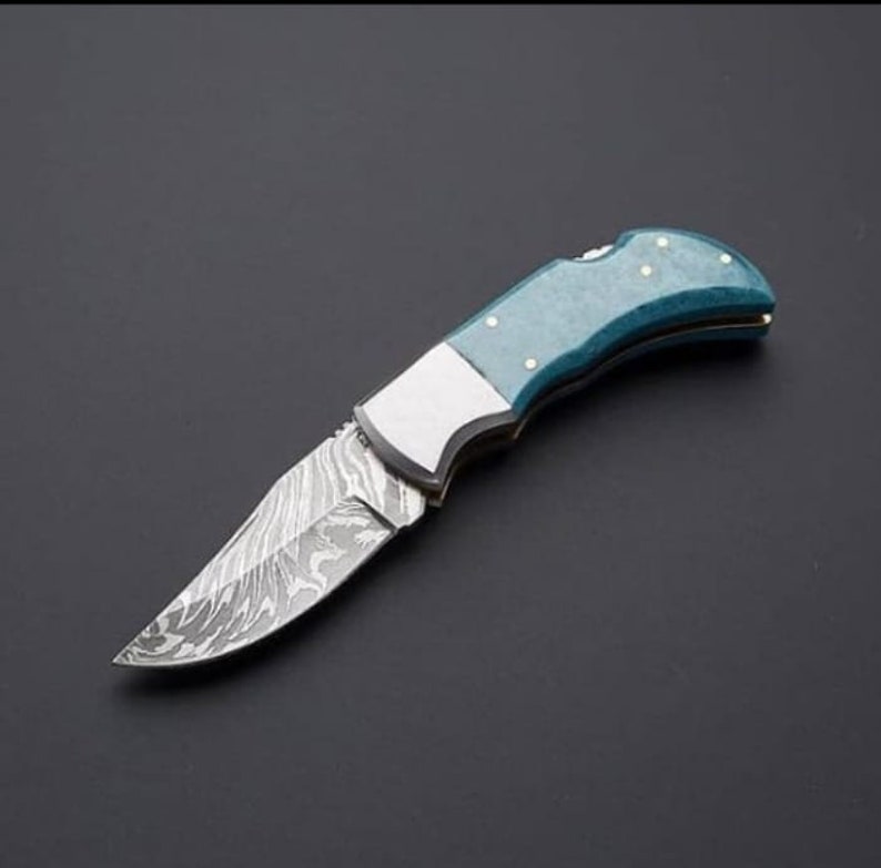 Custom Handmade pocket Folding knife for men - Pocket knife best for outdoors and a also gift for men