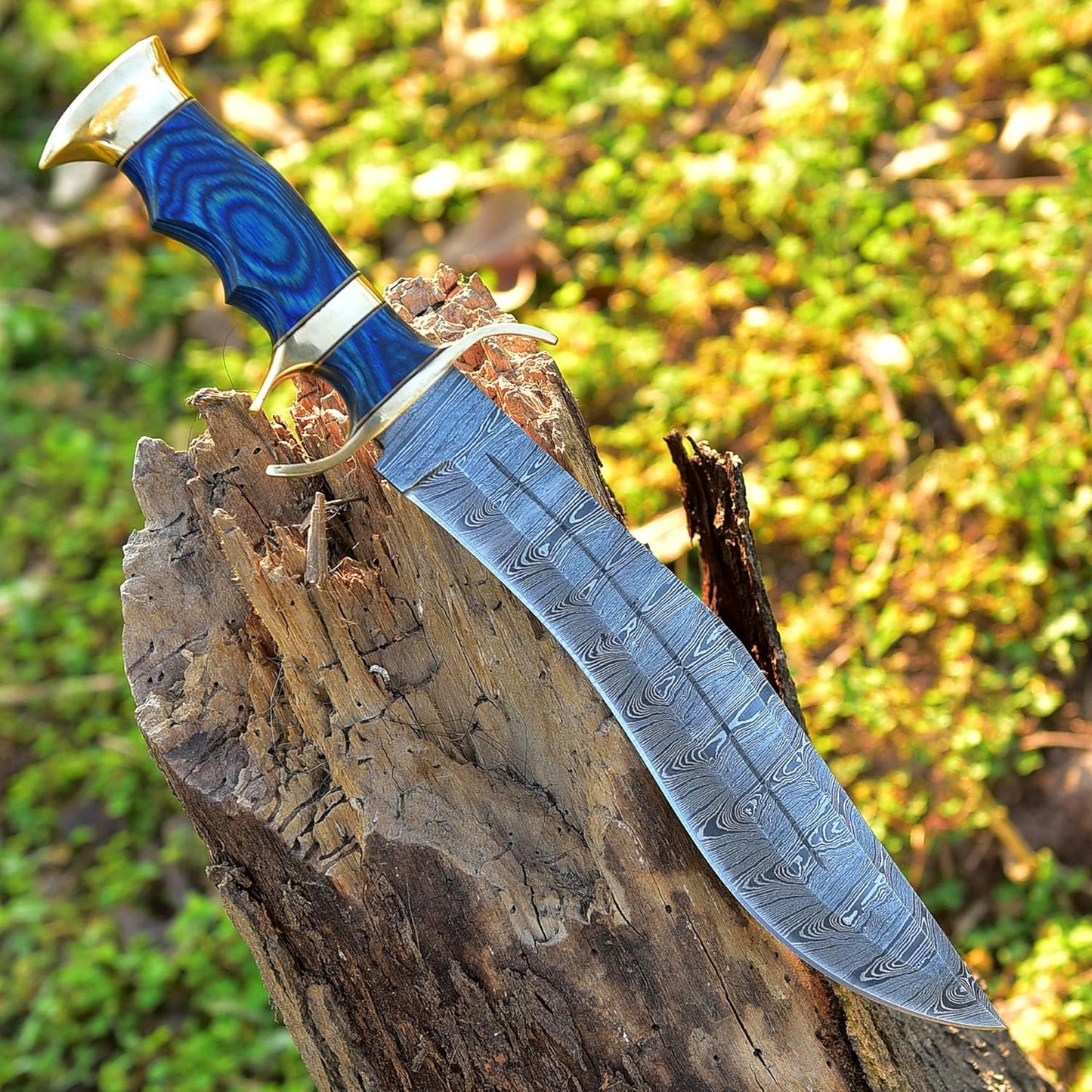 Damascus Steel Bushcraft Hunting Knife Damascus Knife  Survival Knife For Camping Fishing  Perfect  2