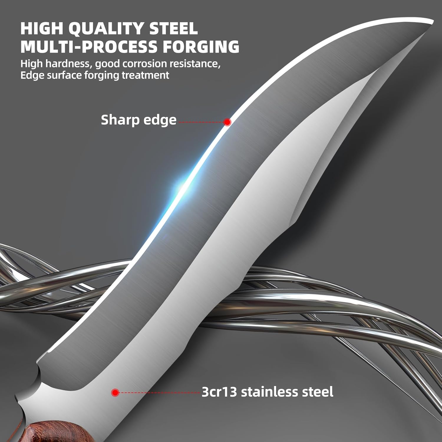 Outdoor Machete With Sheath For Cutting Trees For Yard Work And For Urvival Machete Ideal For Garde 3