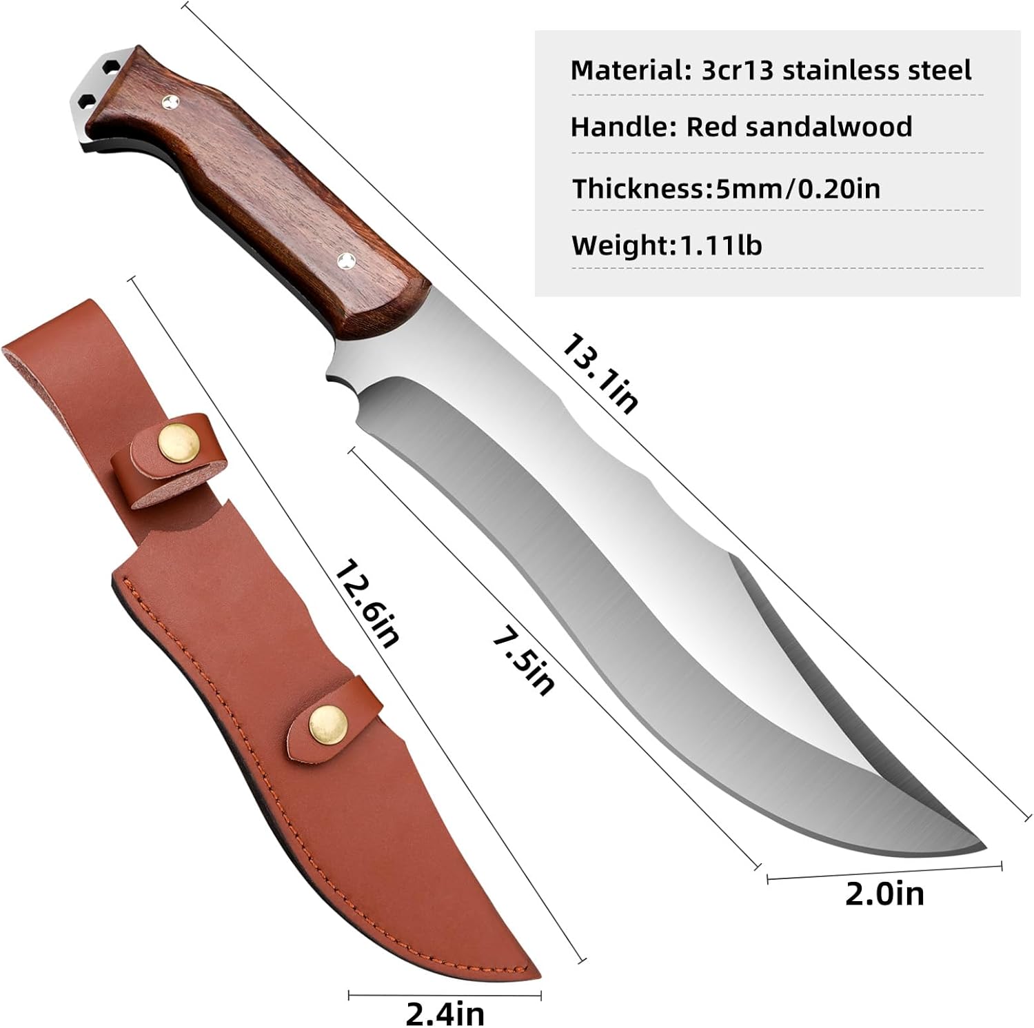 Outdoor Machete With Sheath For Cutting Trees For Yard Work And For Urvival Machete Ideal For Garde 5