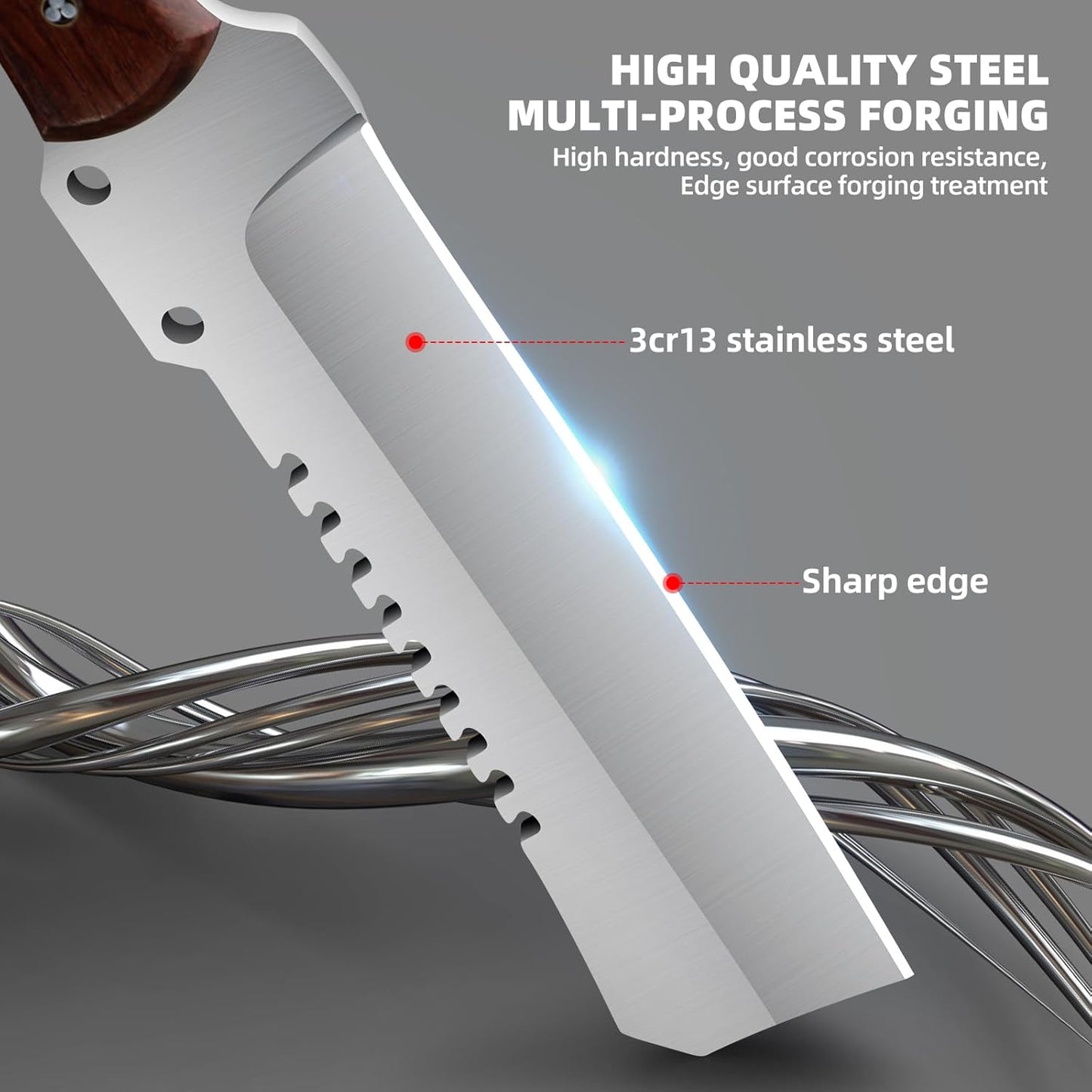 Outdoor Machete Knife With Sheath For Cutting Trees For Yard Work And For Machete Ideal For Gardeni 3