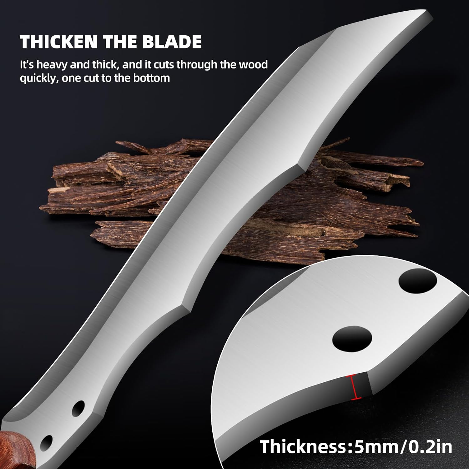 Outdoor Machete Knife With Sheath For Cutting Trees For Hard Work And For Survival Machete Ideal Fo 2