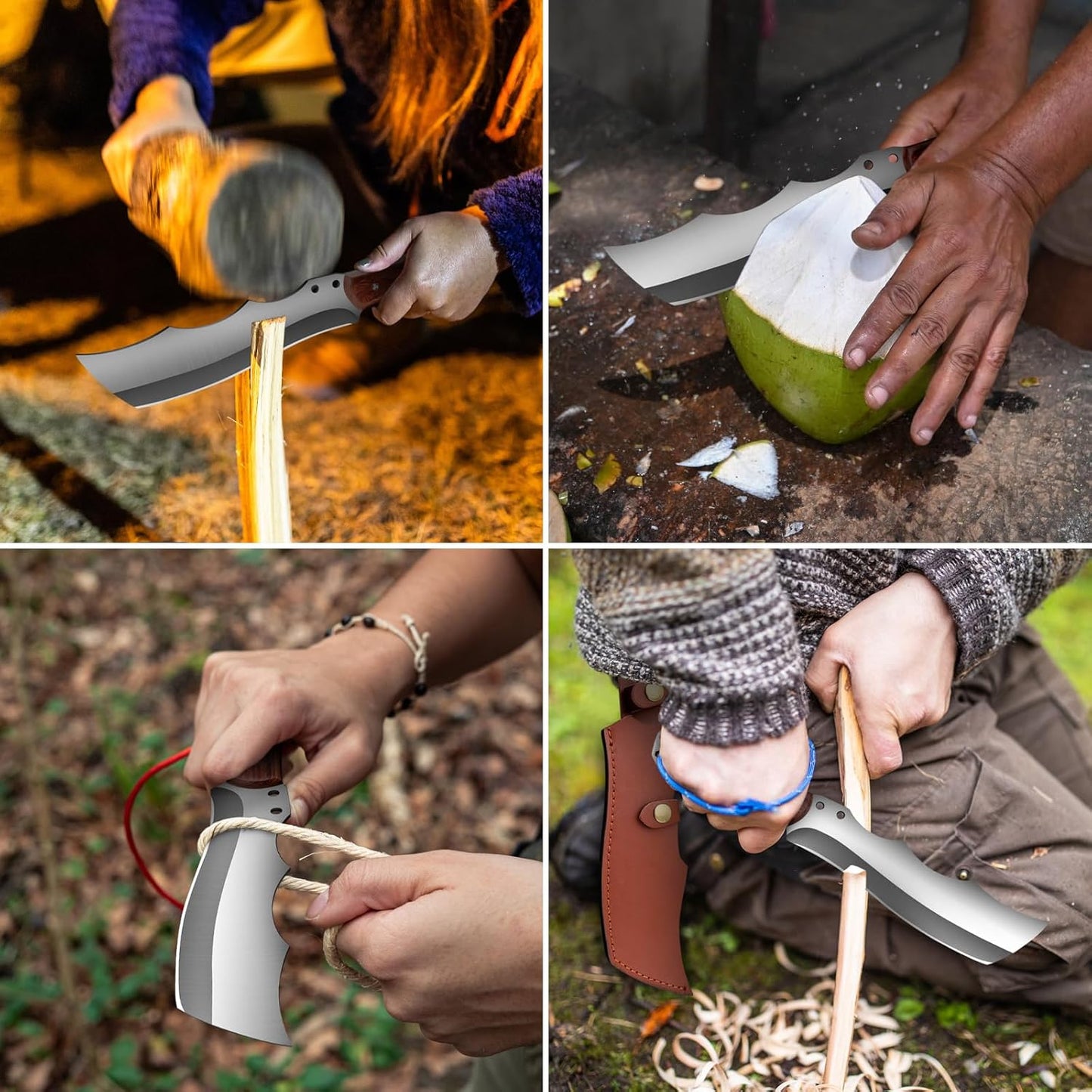 Outdoor Machete Knife With Sheath For Cutting Trees For Hard Work And For Survival Machete Ideal Fo 6