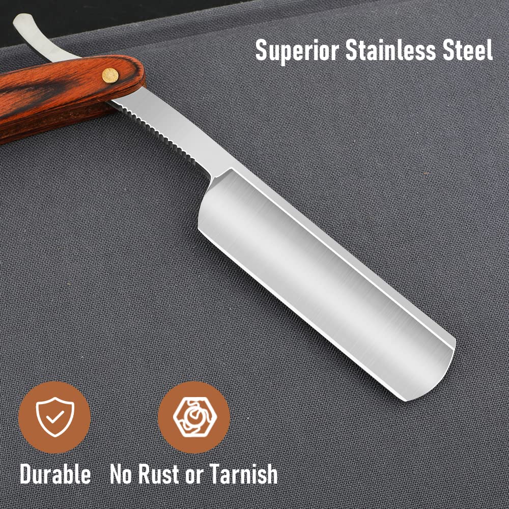 Straight Razor For Shaving  Professional Straight Edge Barber Razor Premium Stainless Steel Shaver  1
