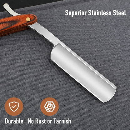 Straight Razor For Shaving  Professional Straight Edge Barber Razor Premium Stainless Steel Shaver  1