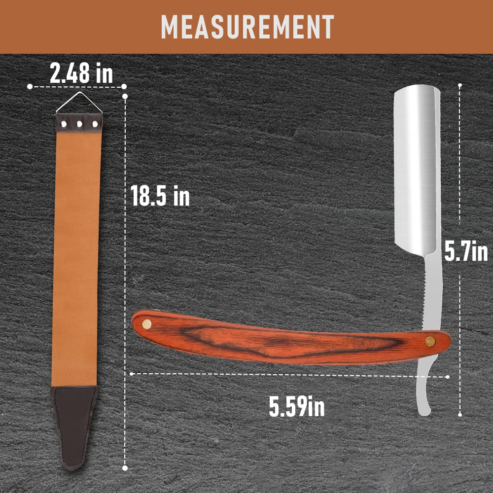 Straight Razor For Shaving  Professional Straight Edge Barber Razor Premium Stainless Steel Shaver  4