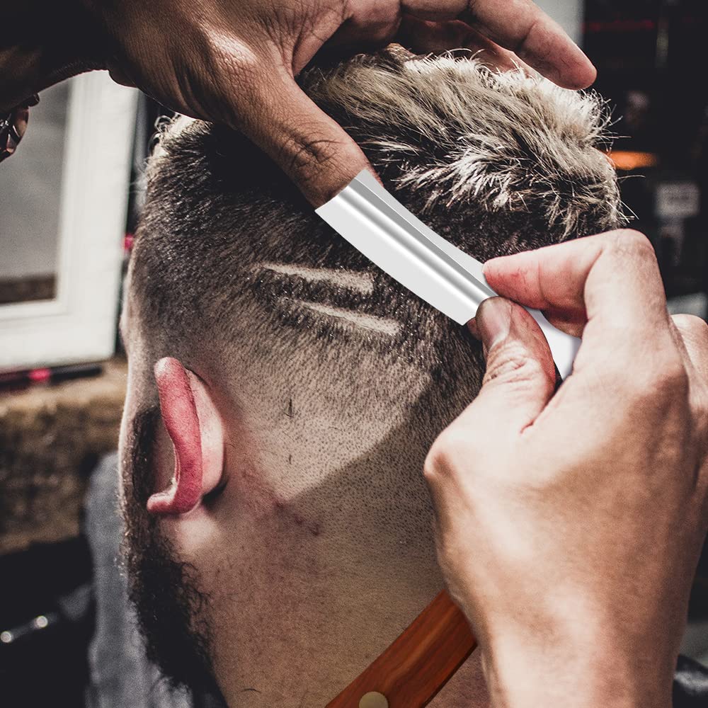 Straight Sharp Razor For Shaving  Professional Straight Edge Barber Razor Premium Stainless Steel S 6