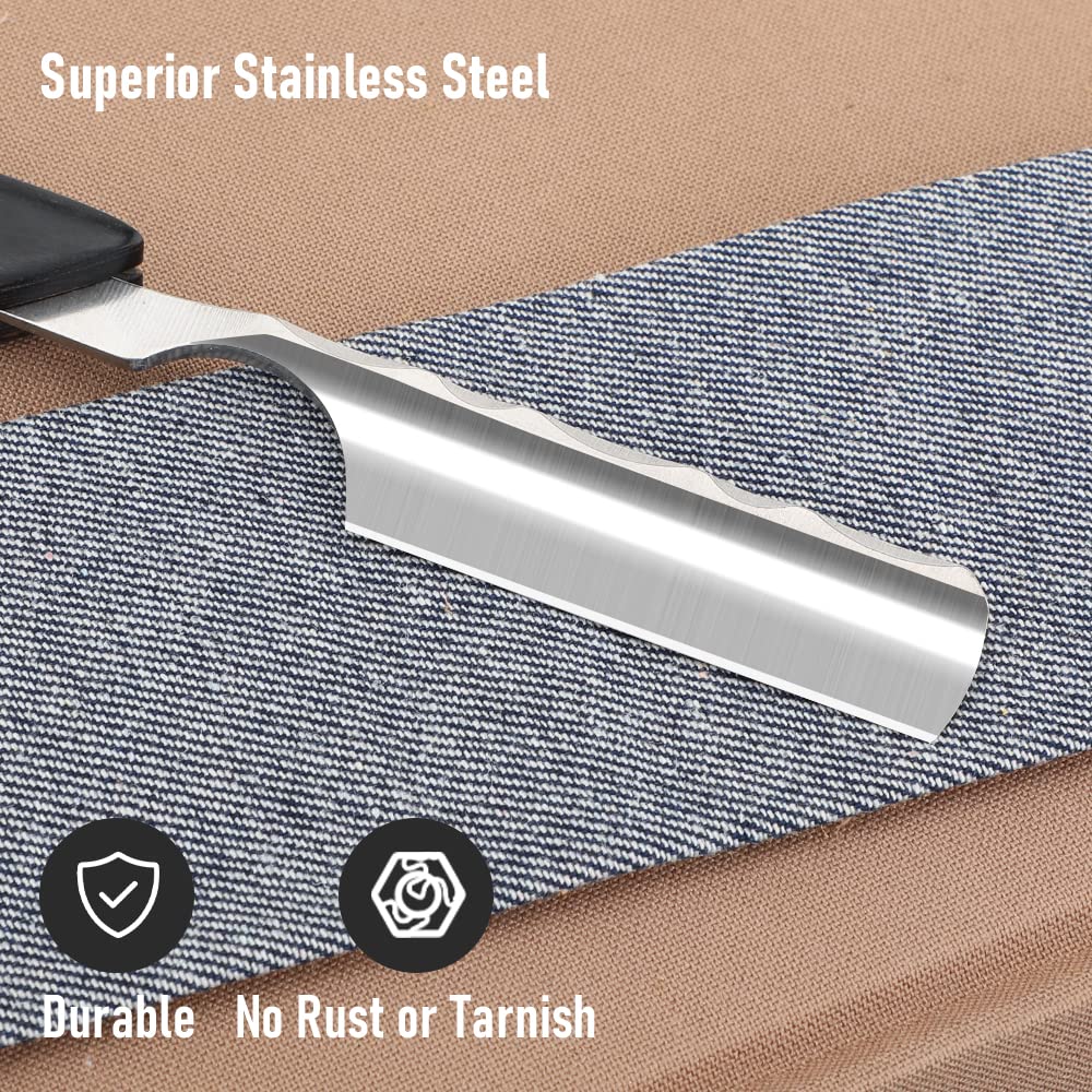 Straight Razor With Strope  Professional Straight Edge Barber Razor Premium Stainless Steel Shaver  1