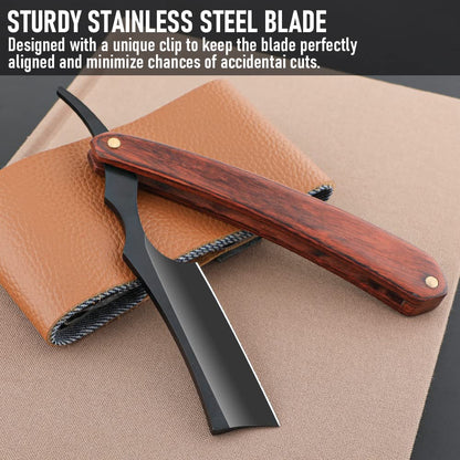 Straight Razor With Cover  Professional Straight Edge Barber Razor Premium Stainless Steel Shaver R 3