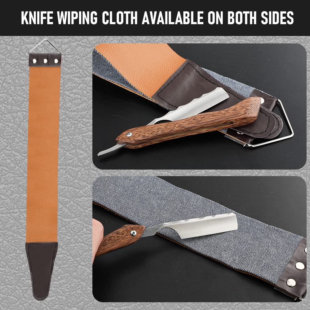 Straight Razor With Strope  Professional Straight Edge Barber Razor Premium D2 Steel Shaver Razor W 2