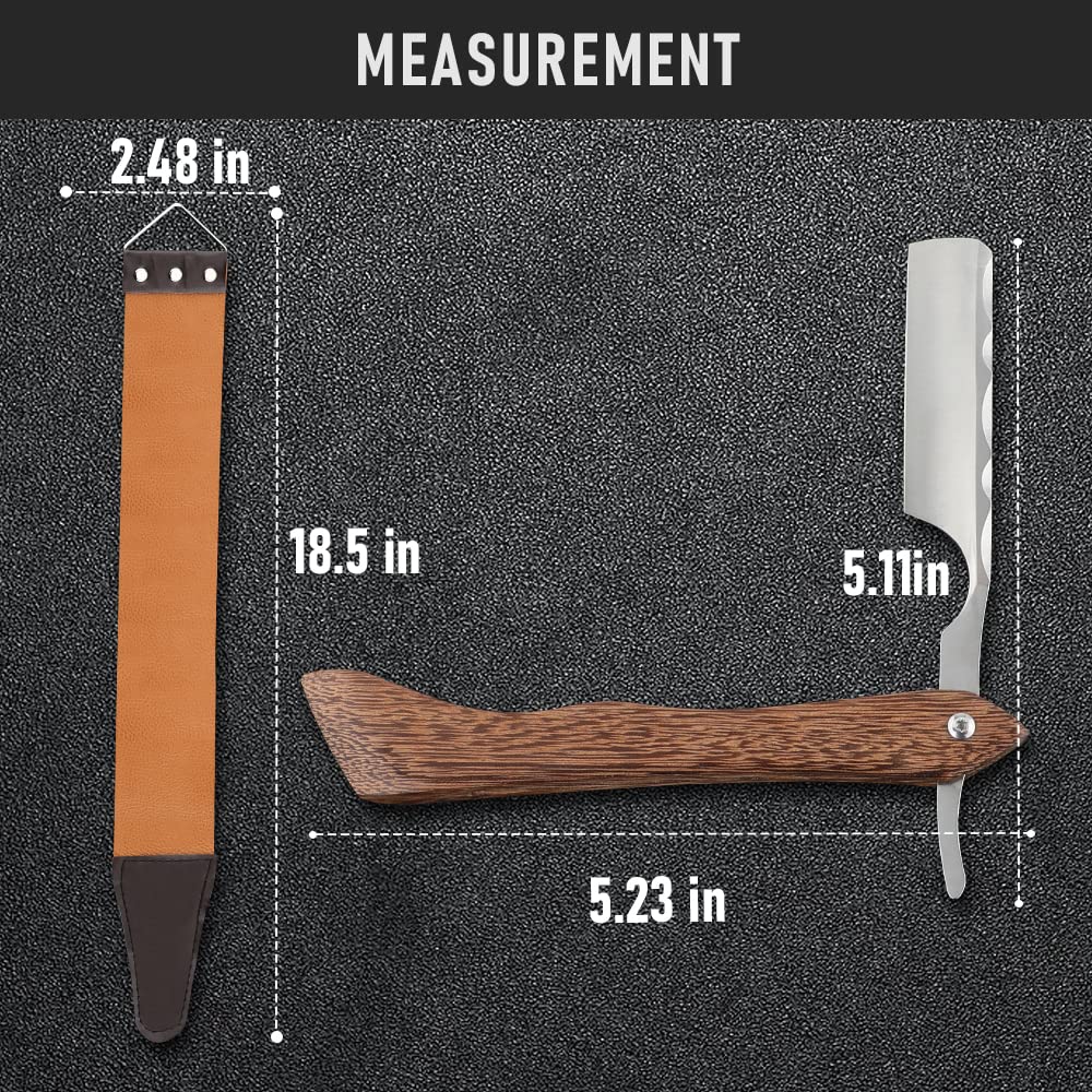 Straight Razor With Strope  Professional Straight Edge Barber Razor Premium D2 Steel Shaver Razor W 4