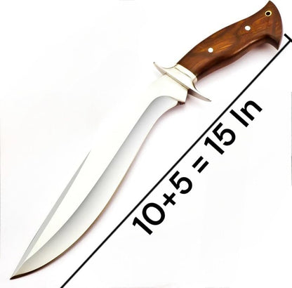 Handmade Customized D2 Steel Kukri Knife  Exotic Wood Handle  Ideal For Camping Hunting And Outdoor 2