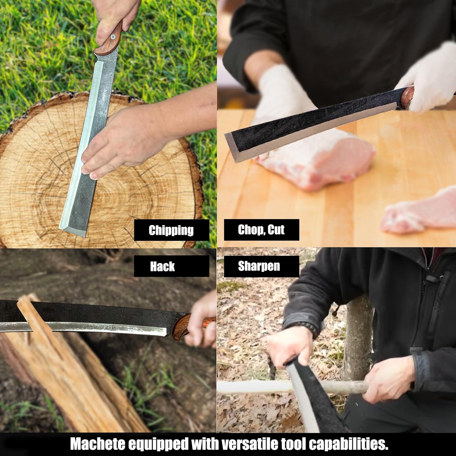 1925 Machete Knife Japanese NATA Tool  440 Stainless Steel Full Tang Blade  MultiFunction Outdoor C 3