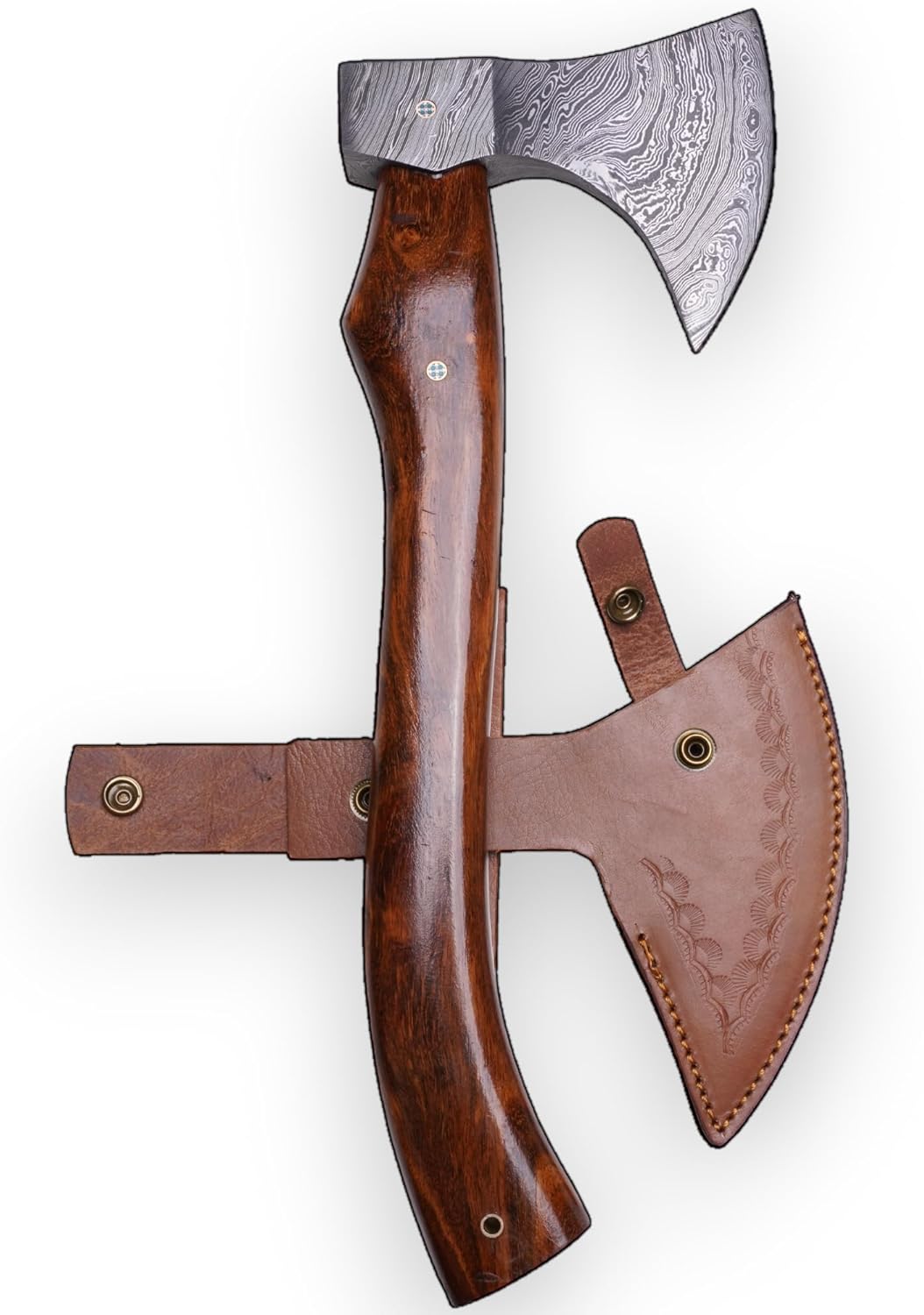 Damascus Camping Hatchet Axe  Your Reliable Companion For Outdoor Adventures And Survival Situation