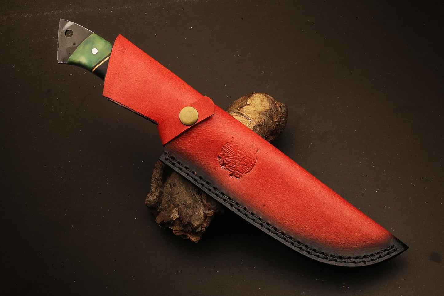 12Inch Premium Handcrafted Damascus Steel Hunting Knife  65 Inch Full Tang Blade With 55 Inch Ergon 3