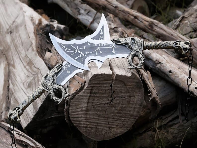 God Of War Blades Of Chaos Metal God Of War God Of War Blades Of Chaos Sword Twin Blades Metal Cosp