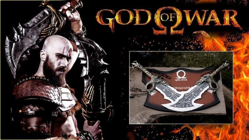 God Of War Blades Of Chaos Metal God Of War God Of War Blades Of Chaos Sword Twin Blades Metal Cosp