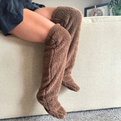 Cozy Over The Knee Sock Slippers  One Size Fits All 3