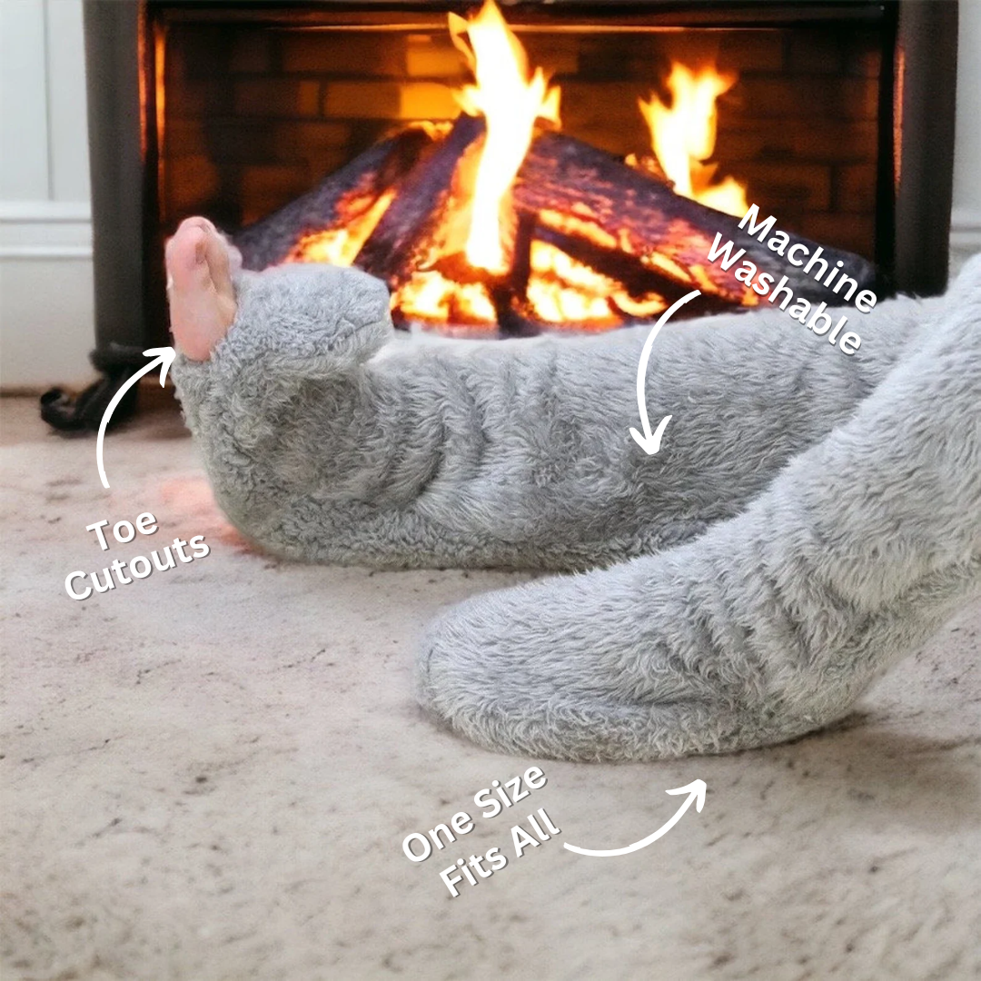 Cozy Over The Knee Sock Slippers  One Size Fits All 1