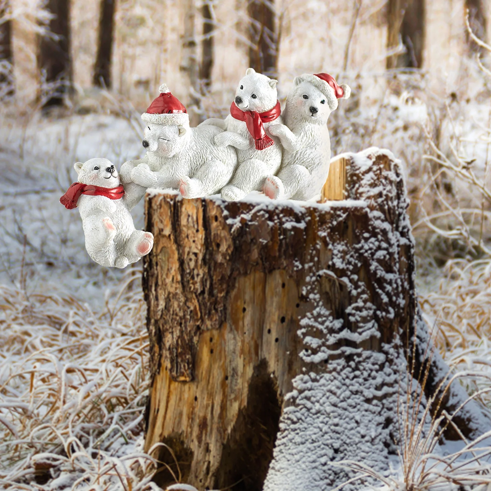 Buy Bear Family Christmas Resin Table Decor