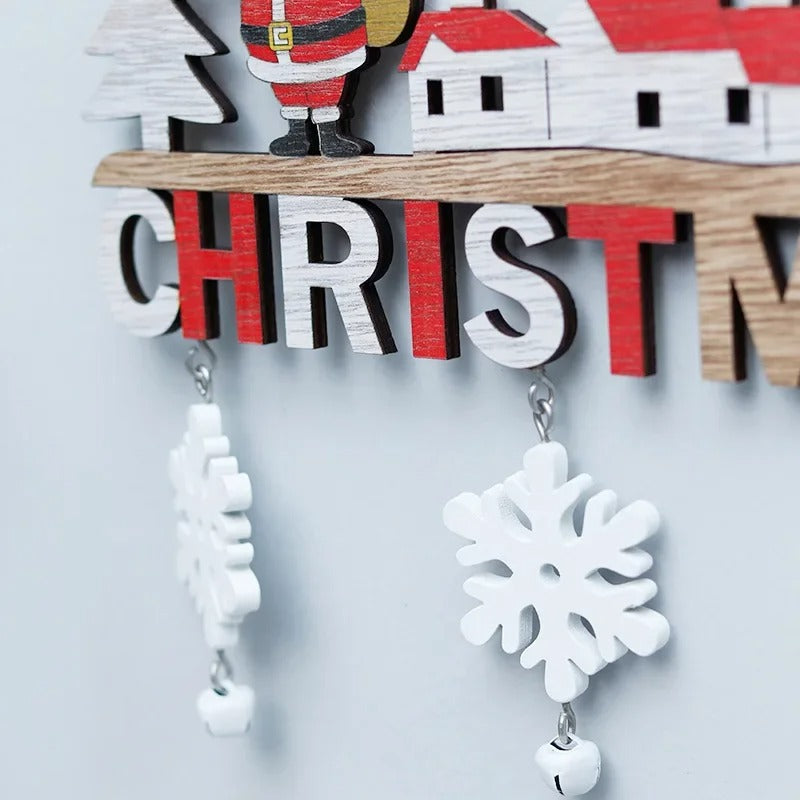 Rustic Wooden Wall Decor for Christmas