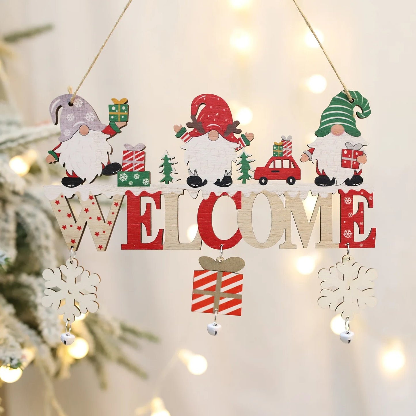 Natural Wood Holiday Ornaments for Home