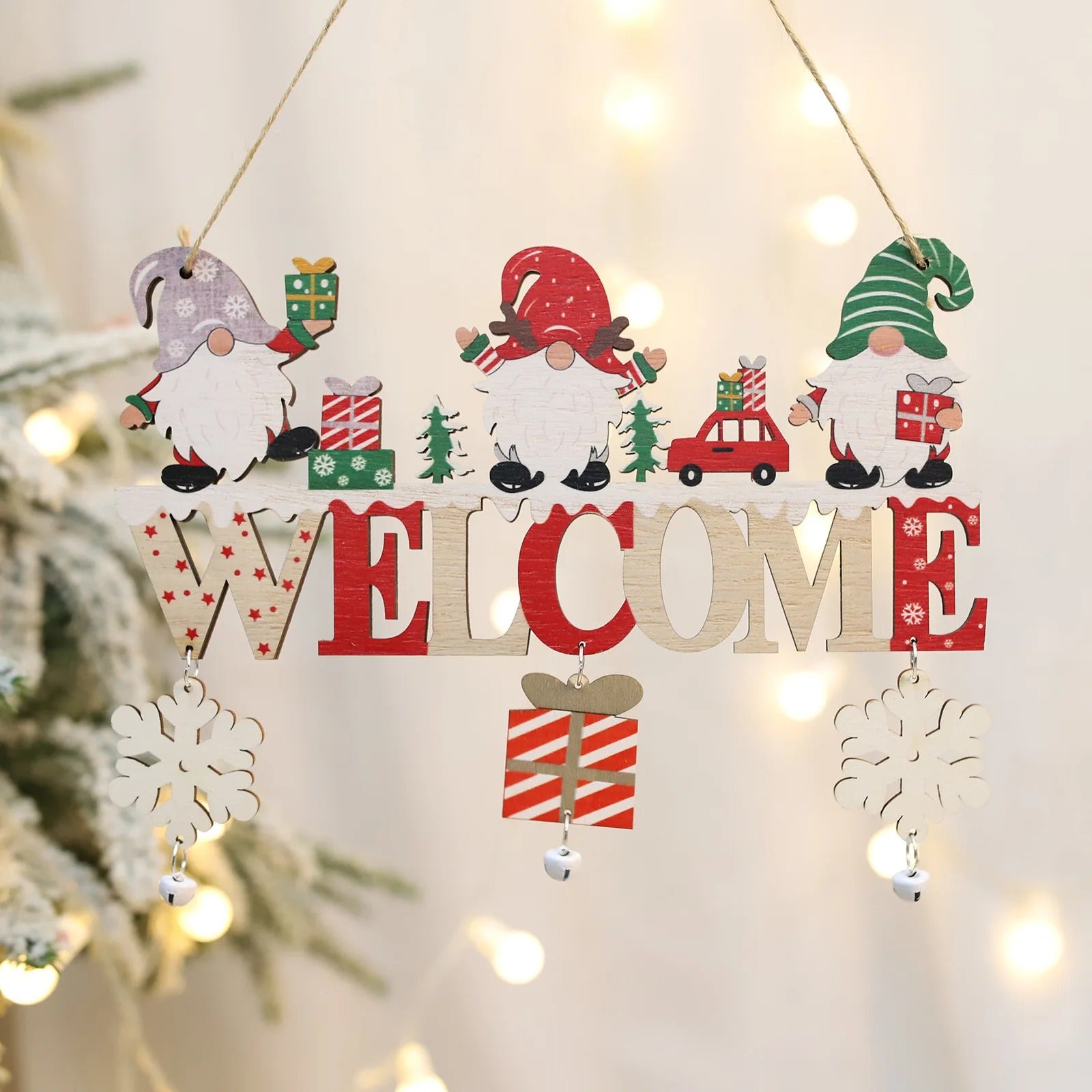 Natural Wood Holiday Ornaments for Home