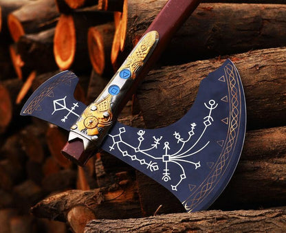 Custom GOD OF WAR Axe Handmade Kratos Axe
