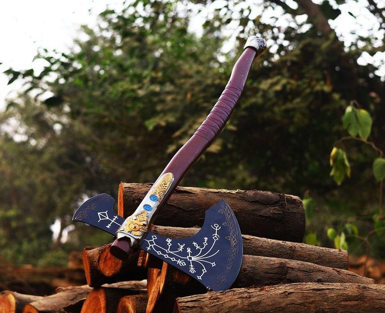 Custom GOD OF WAR Axe Handmade Kratos Axe