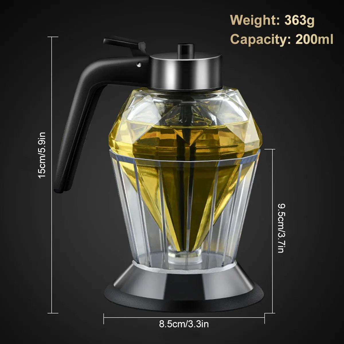 AntiSlip Base Honey and Oil Dispenser
