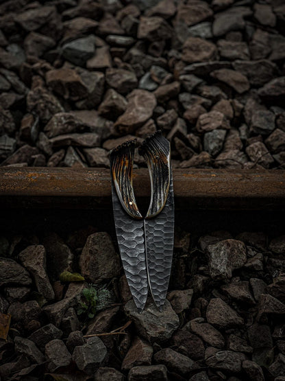 Crown Stag Handle Knife Handmade Antler Knife