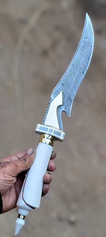 Handmade Damascus Steel Hunting Knife Gift For Men