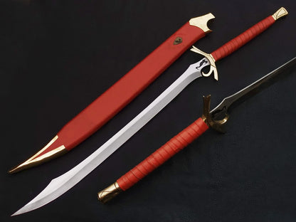 Handmade Wheel of Time Heron Mark Sword Custom Handmade Buster Sword with scabbard