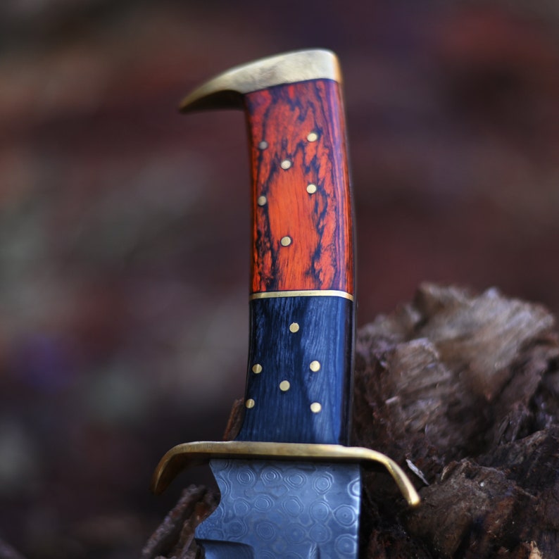Handmade Damascus Steel Bowie Knife