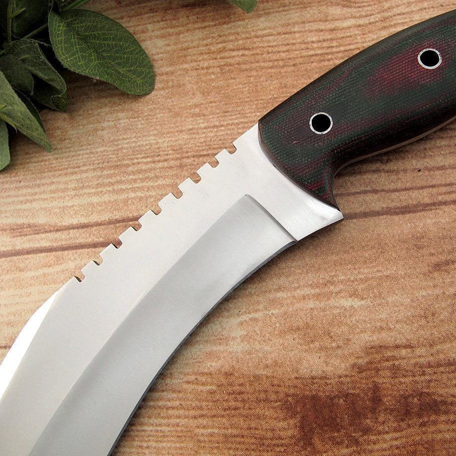 Custom Hanmade Hunting Kukri Knife With Leather Sheathgift For Himherxmas Gift 2