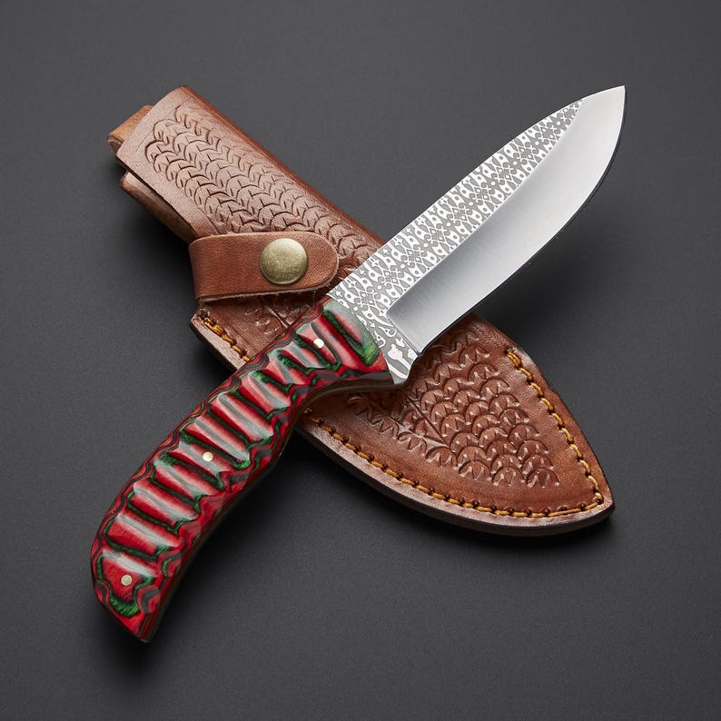 Custom Hand Forged D2 Steel Hunting Knife - EDC Handmade Tactical Knife - Camping Knife - Christmas Gift - Gift For Him
