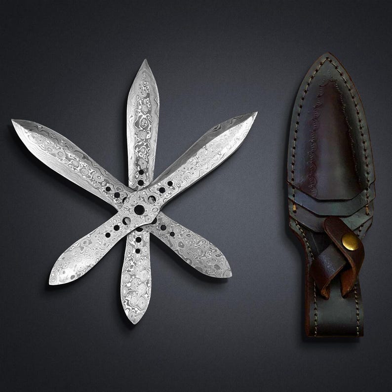 Custom Handmade  Damascus Steel Blank Blades  Gift For Him  Collectible  Durable  Everyday Carry Cu 3
