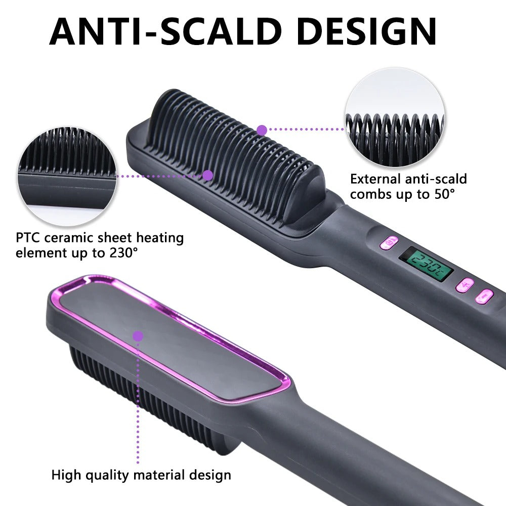 Negative Ion Hair Straightening Brush