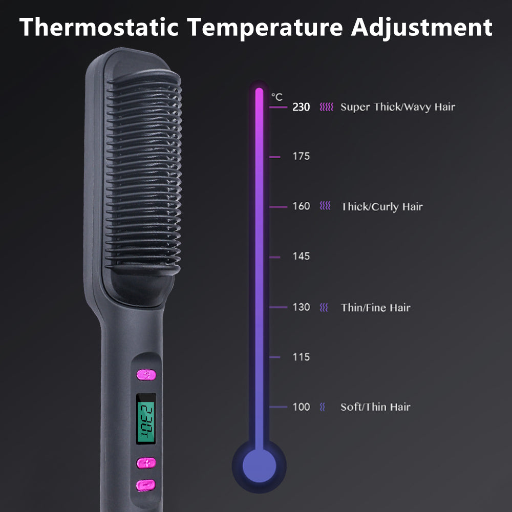 Advanced Electric Hot Comb Straightener With Negative Ion Technology 2