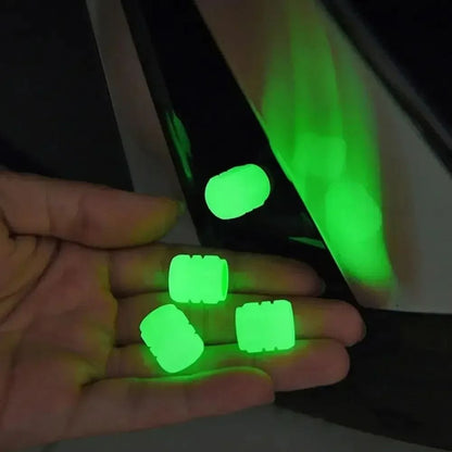 GlowintheDark Valve Caps for Cars