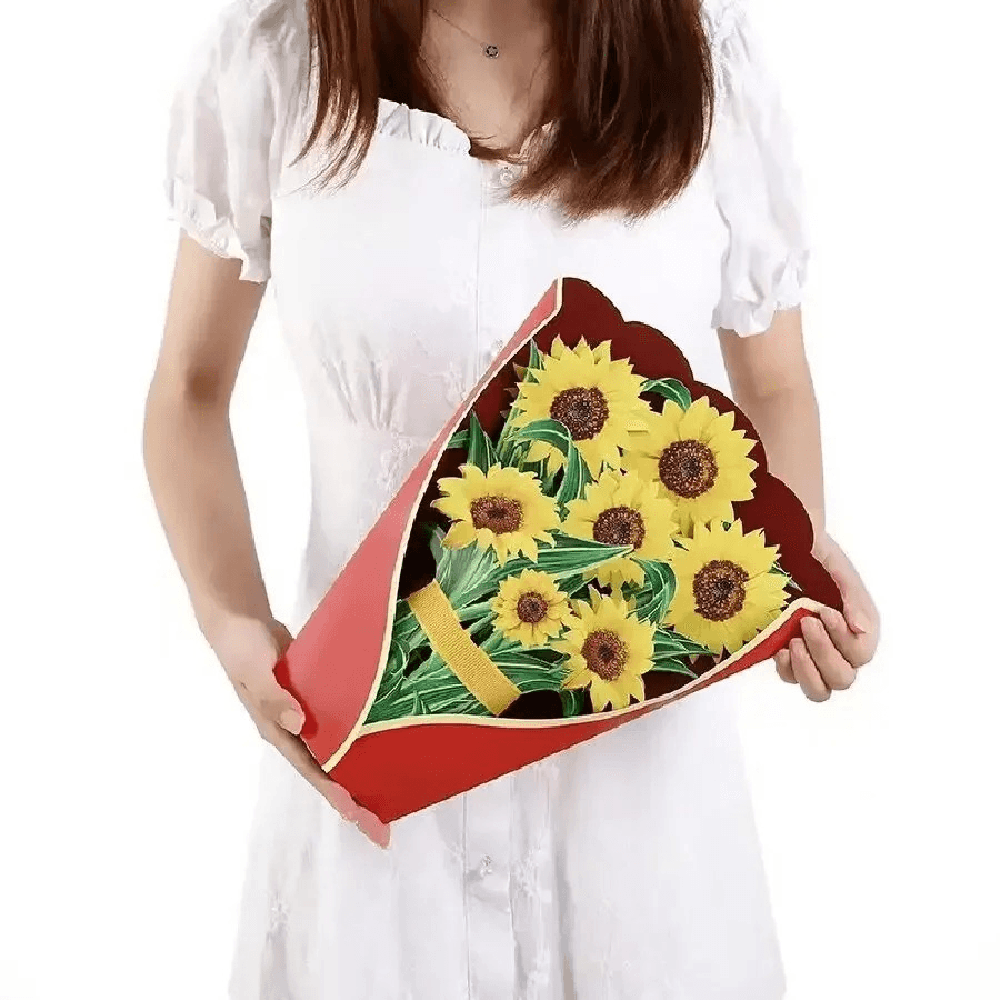 Durable Handmade PopUp Paper Flower Cards