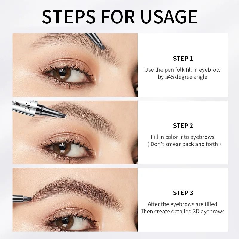 3D Waterproof Eyebrow Pencil for Sparse Brows