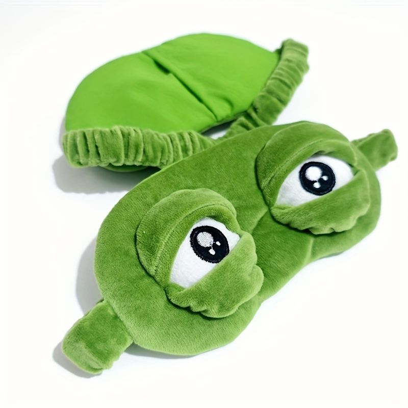 3D Frog Eye Sleep Mask  Comfortable  LightBlocking  Portable For Travel  Office Naps  Gaming  One S 7
