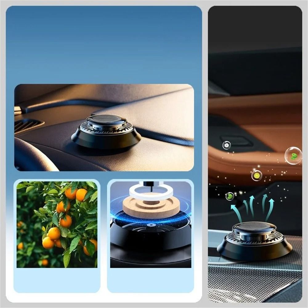 Automatic Rotation Solar Car Air Freshener for All Vehicles