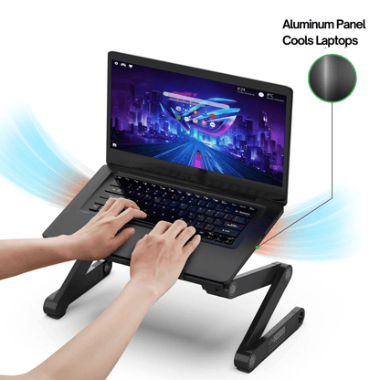 Ergonomic Adjustable Laptop Standing Desk  Sit Or Stand In Comfort Anywhere 6