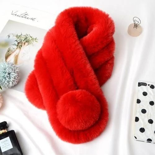 HighQuality Rabbit Fur Scarf for Cold Days